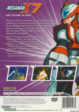 Mega Man X7 box cover back